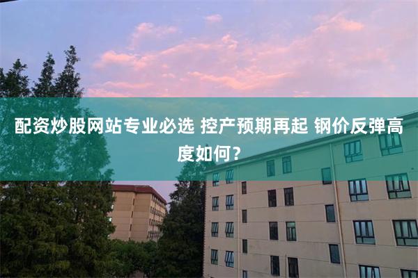 配资炒股网站专业必选 控产预期再起 钢价反弹高度如何？