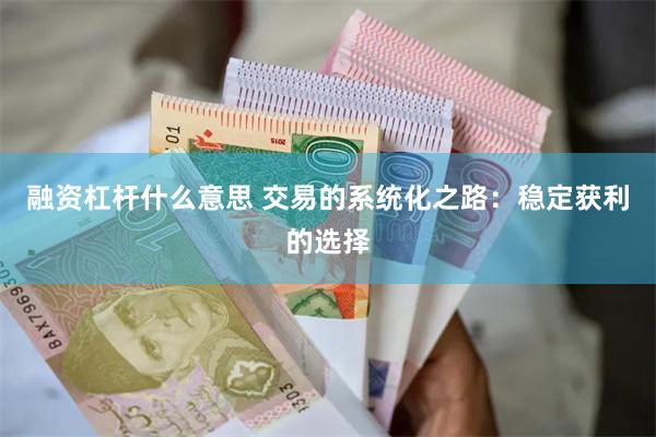 融资杠杆什么意思 交易的系统化之路：稳定获利的选择
