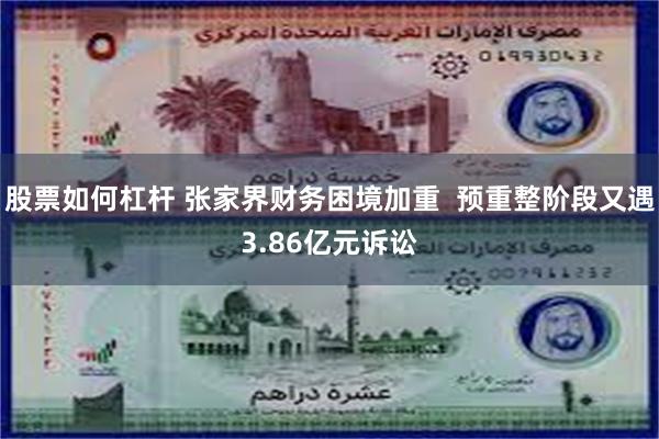 股票如何杠杆 张家界财务困境加重  预重整阶段又遇3.86亿元诉讼