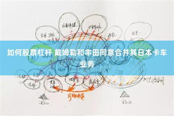 如何股票杠杆 戴姆勒和丰田同意合并其日本卡车业务
